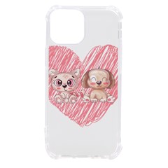 Dog Cat Animal Pet Heart Love Iphone 13 Mini Tpu Uv Print Case by Sarkoni