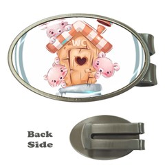 House Pet Animal Cute Money Clips (oval)  by Sarkoni