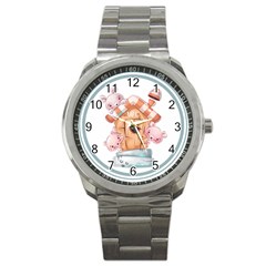 House Pet Animal Cute Sport Metal Watch by Sarkoni