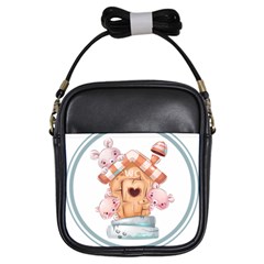 House Pet Animal Cute Girls Sling Bag by Sarkoni