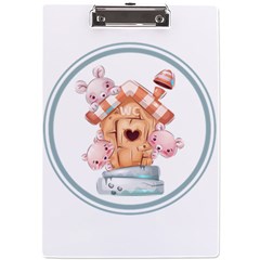 House Pet Animal Cute A4 Acrylic Clipboard by Sarkoni