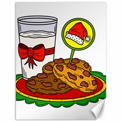 Milk Cookies Christmas Holidays Canvas 12  X 16  by Sarkoni