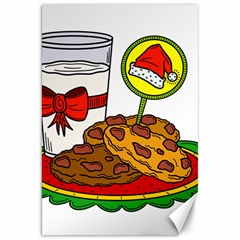 Milk Cookies Christmas Holidays Canvas 20  X 30  by Sarkoni