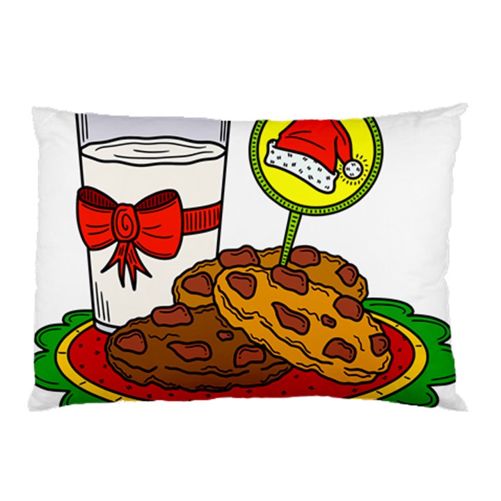 Milk Cookies Christmas Holidays Pillow Case