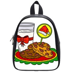 Milk Cookies Christmas Holidays School Bag (small) by Sarkoni