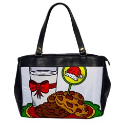 Milk Cookies Christmas Holidays Oversize Office Handbag by Sarkoni