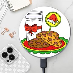 Milk Cookies Christmas Holidays Wireless Fast Charger(white) by Sarkoni