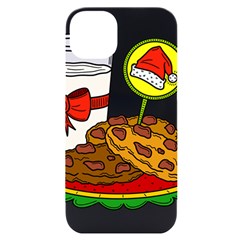 Milk Cookies Christmas Holidays Iphone 14 Plus Black Uv Print Case by Sarkoni