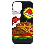 Milk Cookies Christmas Holidays iPhone 14 Plus Black UV Print Case Front