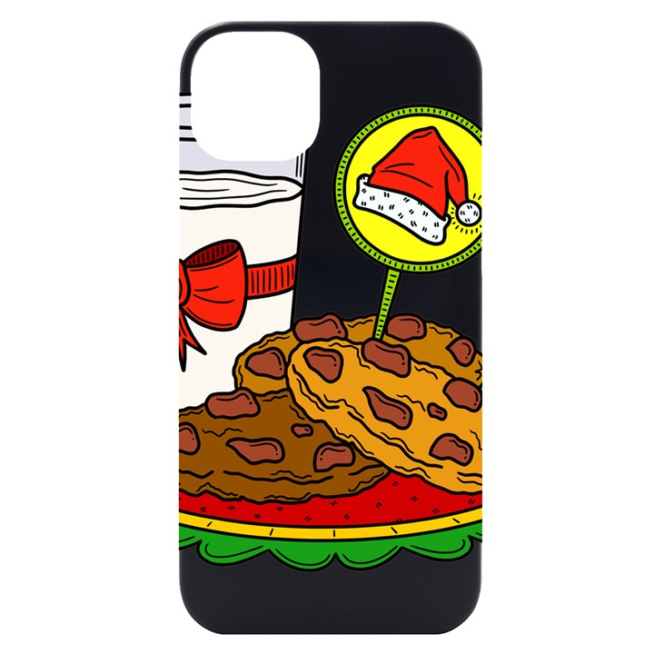 Milk Cookies Christmas Holidays iPhone 14 Plus Black UV Print Case