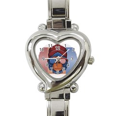 Gorilla Ape Zoo Mammal Usa Heart Italian Charm Watch by Sarkoni