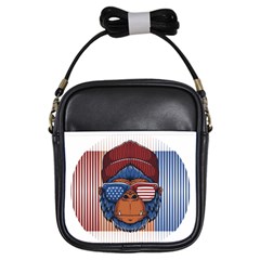 Gorilla Ape Zoo Mammal Usa Girls Sling Bag by Sarkoni