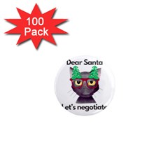 Cute Cat Glasses Christmas Tree 1  Mini Magnets (100 Pack)  by Sarkoni