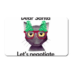 Cute Cat Glasses Christmas Tree Magnet (rectangular) by Sarkoni