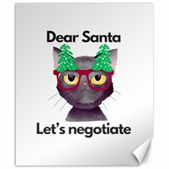 Cute Cat Glasses Christmas Tree Canvas 20  X 24  by Sarkoni