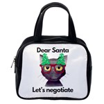 Cute Cat Glasses Christmas Tree Classic Handbag (Two Sides) Back