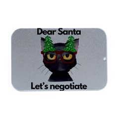 Cute Cat Glasses Christmas Tree Open Lid Metal Box (silver)   by Sarkoni