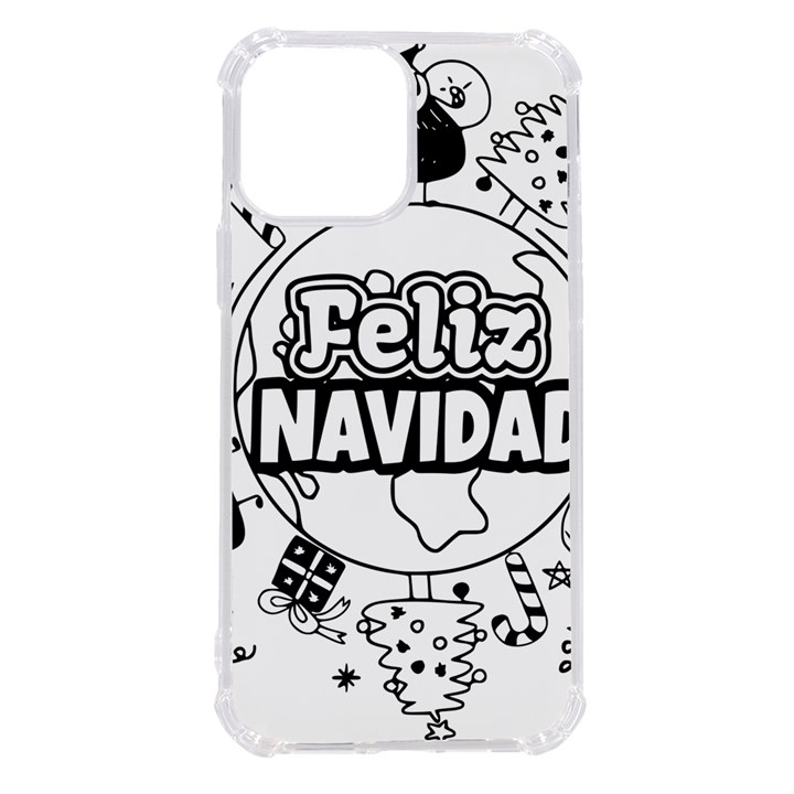 Christmas Santa Snow Happy Joy iPhone 13 Pro Max TPU UV Print Case