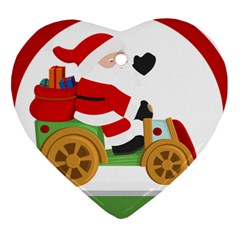 Christmas Santa Claus Ornament (heart) by Sarkoni