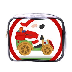 Christmas Santa Claus Mini Toiletries Bag (one Side) by Sarkoni