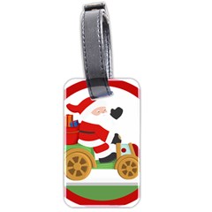 Christmas Santa Claus Luggage Tag (two Sides) by Sarkoni