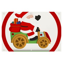 Christmas Santa Claus Banner And Sign 6  X 4 