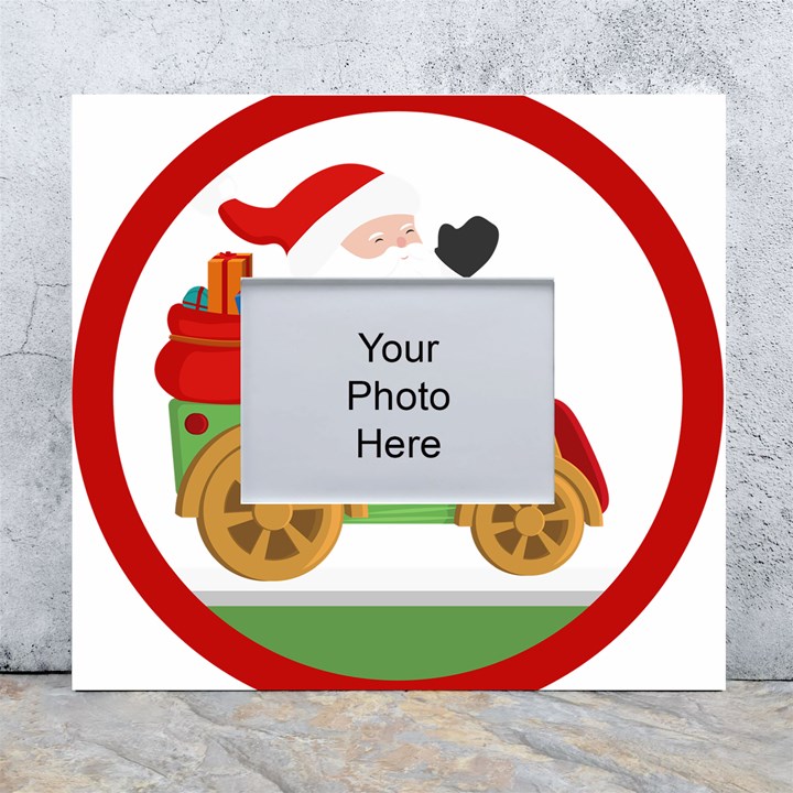 Christmas Santa Claus White Wall Photo Frame 5  x 7 