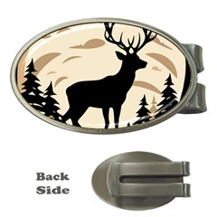 Deer Wildlife Money Clips (oval)  by Sarkoni