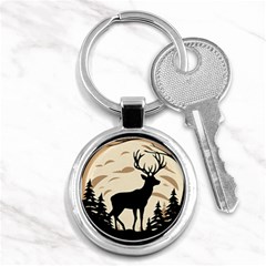 Deer Wildlife Key Chain (round) by Sarkoni