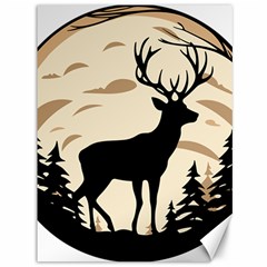 Deer Wildlife Canvas 36  X 48  by Sarkoni