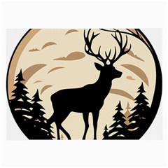 Deer Wildlife Large Glasses Cloth (2 Sides) by Sarkoni