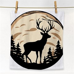 Deer Wildlife Face Towel by Sarkoni