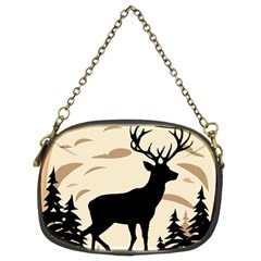 Deer Wildlife Chain Purse (two Sides) by Sarkoni