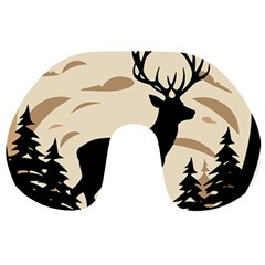 Deer Wildlife Travel Neck Pillow by Sarkoni