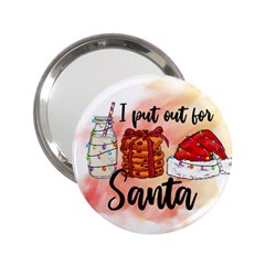 Santa Cookies Christmas 2 25  Handbag Mirrors by Sarkoni