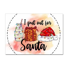 Santa Cookies Christmas Sticker A4 (100 Pack) by Sarkoni