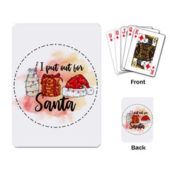 Santa Cookies Christmas Playing Cards Single Design (rectangle) by Sarkoni