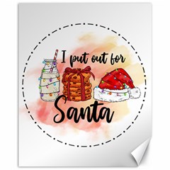 Santa Cookies Christmas Canvas 11  X 14  by Sarkoni