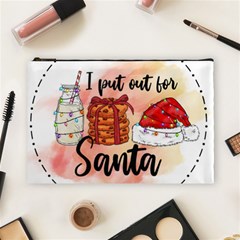 Santa Cookies Christmas Cosmetic Bag (large) by Sarkoni