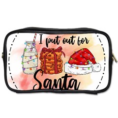 Santa Cookies Christmas Toiletries Bag (two Sides)