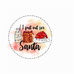 Santa Cookies Christmas Small Garden Flag (two Sides) by Sarkoni