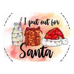 Santa Cookies Christmas Two Sides Premium Plush Fleece Blanket (mini) by Sarkoni