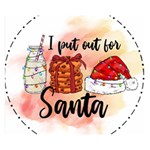 Santa Cookies Christmas Two Sides Premium Plush Fleece Blanket (Small) 50 x40  Blanket Front