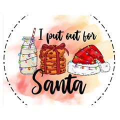 Santa Cookies Christmas Two Sides Premium Plush Fleece Blanket (medium) by Sarkoni