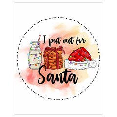 Santa Cookies Christmas Drawstring Bag (small) by Sarkoni