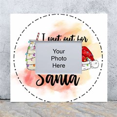 Santa Cookies Christmas White Wall Photo Frame 5  X 7  by Sarkoni