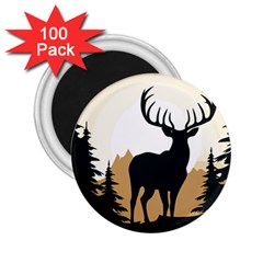 Deer Wildlife Nature 2 25  Magnets (100 Pack)  by Sarkoni