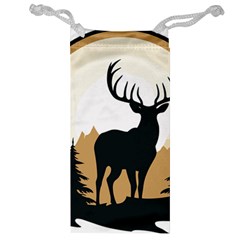 Deer Wildlife Nature Jewelry Bag by Sarkoni