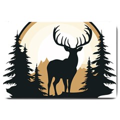 Deer Wildlife Nature Large Doormat by Sarkoni