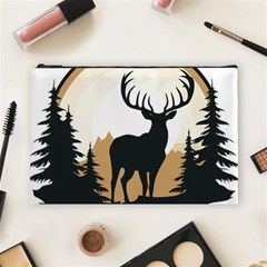 Deer Wildlife Nature Cosmetic Bag (large) by Sarkoni